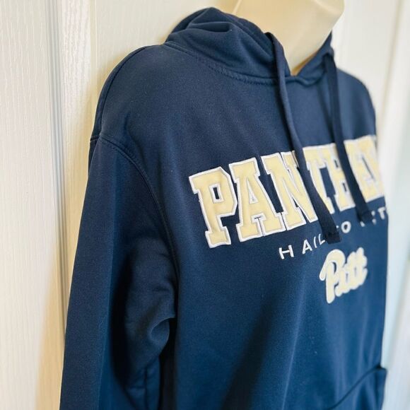 Pitt University Panthers Hail to Pitt Navy & Gold Sweatshirt! - Picture 3 of 4